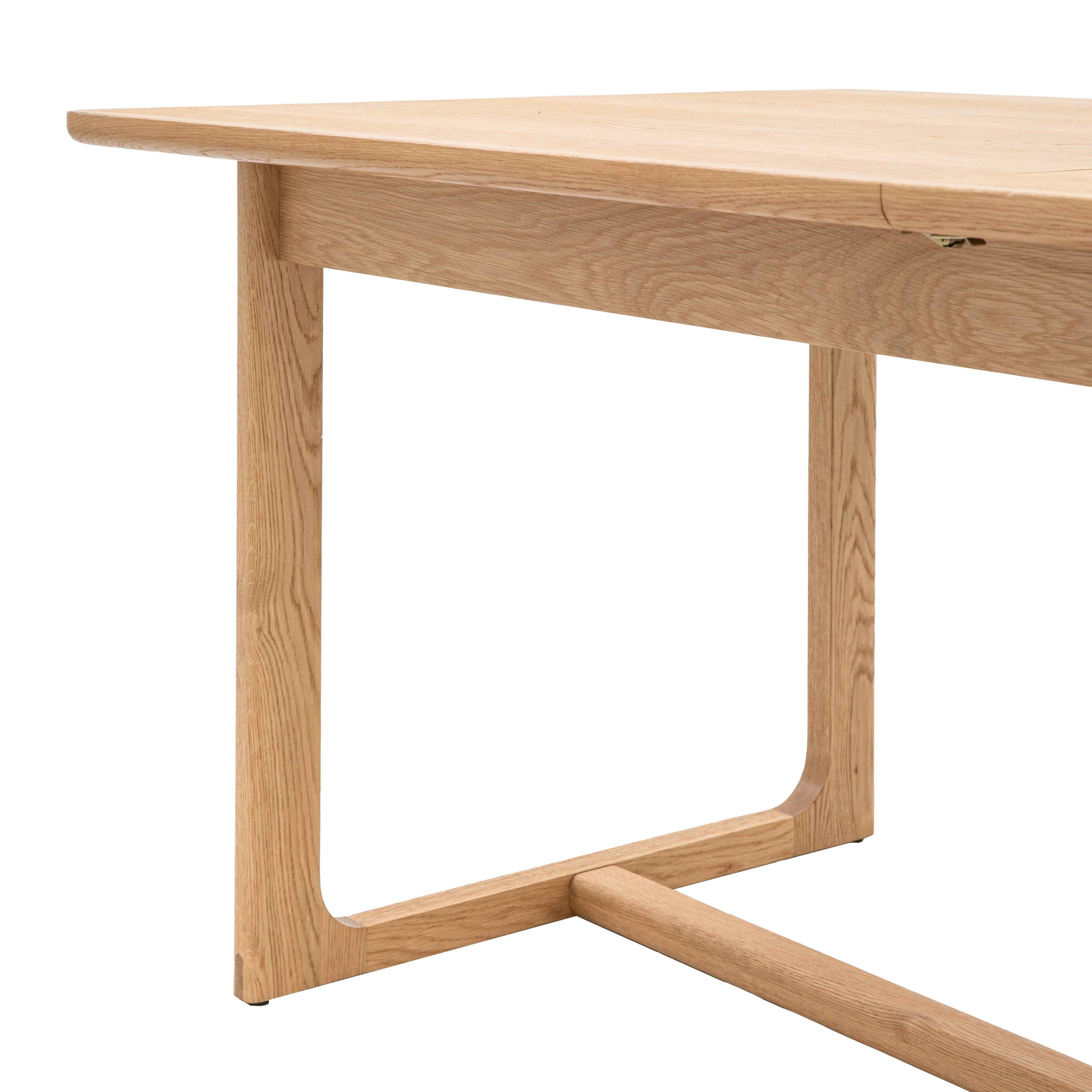 Novu Natural Oak Wood Extending Dining Table | 6-8 Seater